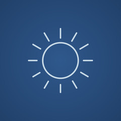 Sun line icon.
