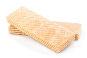 Wafers stick on white