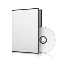Fototapeta premium Blank Case and Disk. Vector Illustration