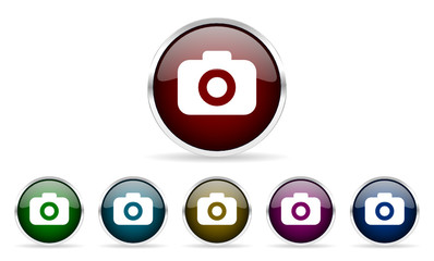 photo vector icons set