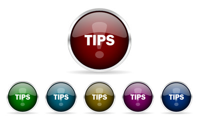 tips vector icons set
