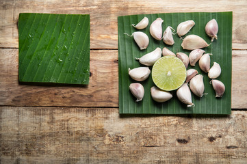 Seasoning, Fresh herbs  food background with copy space