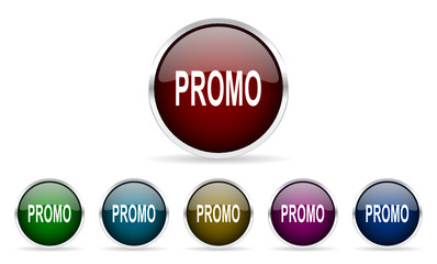 promo vector icon set
