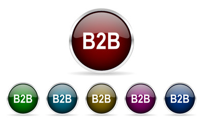 b2b vector icon set