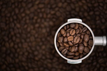 Coffee,coffee beans, background.