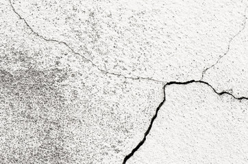 Cracked concrete wall textured or background.