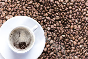 Coffee beans, fresh coffee