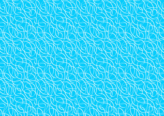 White ribbon swirls in a repeat pattern