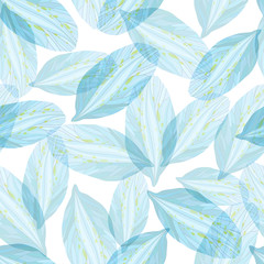 Seamless pattern with Blue flower petal