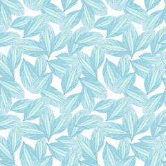 Fototapeta premium Seamless pattern with Blue flower petal