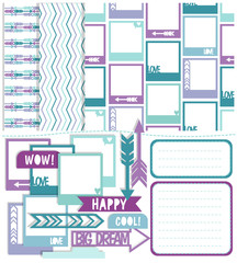 Cute Scrapbook design elements
