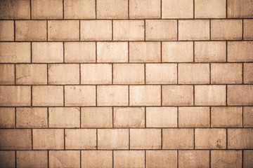 High resolution brown cream brick wall texture