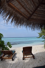 Ausblick auf die Lagune (Malediven / Indischer Ozean)