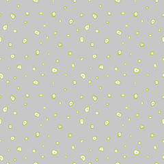Seamless pattern. Casual polka dot texture. Stylish doodle