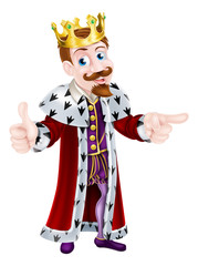 Drawing of Cartoon King