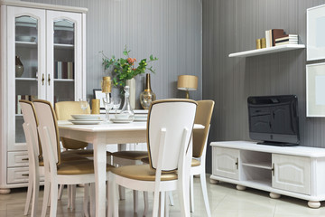 Interior of a dining room