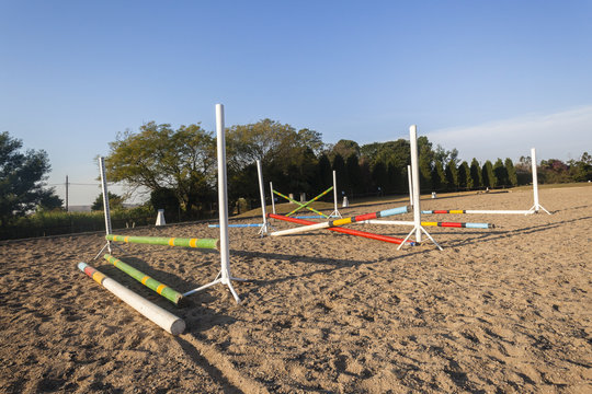 Equestrian Horse Arena jumping gate poles