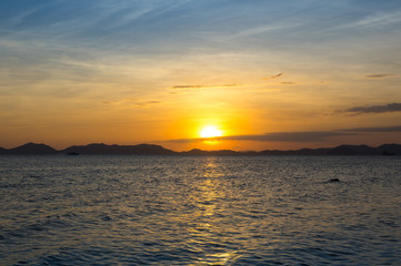 Obraz premium Andaman sea on sunset