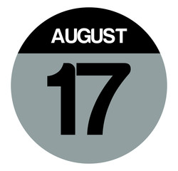 17 august calendar circle