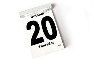 20. October 2016