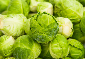  fresh green Brussel Sprouts.