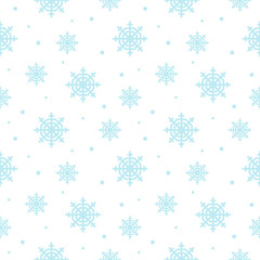 seamless pattern with snowflakes. Winter background