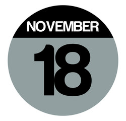18 november calendar circle