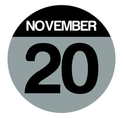20 november calendar circle