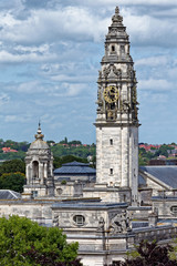 Uhrentrum Rathaus Cardiff, Wales