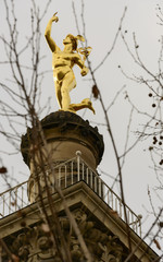 Obraz premium gilt Mercury statue, Stuttgart