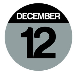 12 december calendar circle