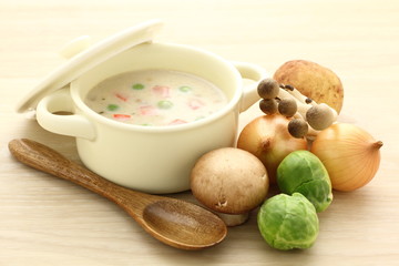 スープと野菜