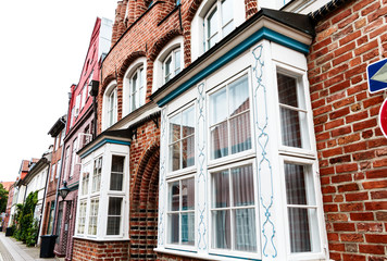 Ein Haus mit Fenstererker  in Altstadt Lüneburg
