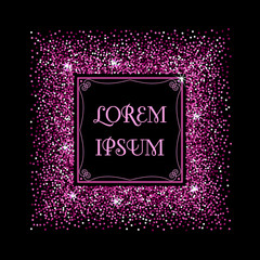 Confetti square frame