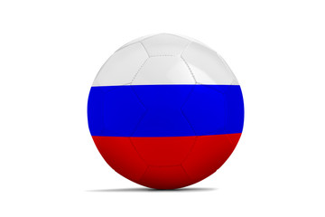 Soccer balls with team flags, Euro 2016. Group B, Russia