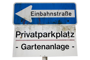 Verkehrsschild Einbahnstra&szlig;e