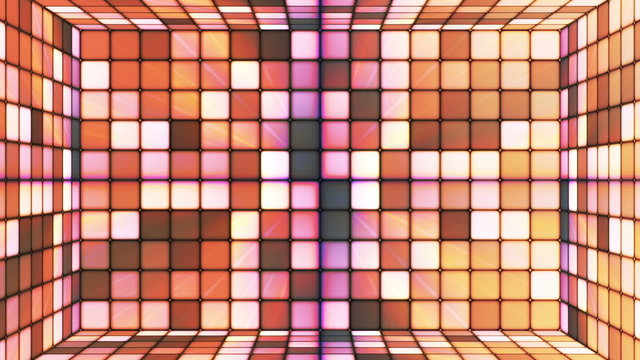 Broadcast Twinkling Hi-Tech Cubes Room, Multi Color, Abstract, Loopable, HD