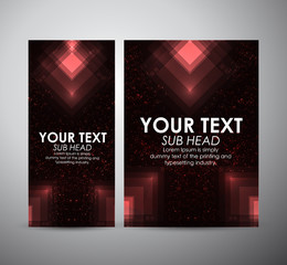 Abstract red squares. Graphic resources design template. Vector illustration