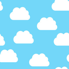 Clouds, seamless pattern