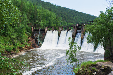 The dam is the  hydroelectric power station