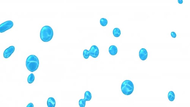 blu water drops