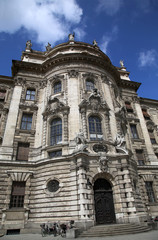 Fototapeta na wymiar Palace of Justice (Justizpalast ) in Munich, Bavaria, Germany