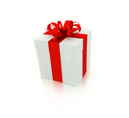 Gift box with ribbon
