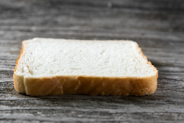 Slice of bread.
