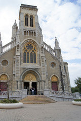 Very old church door in the south west of France, France