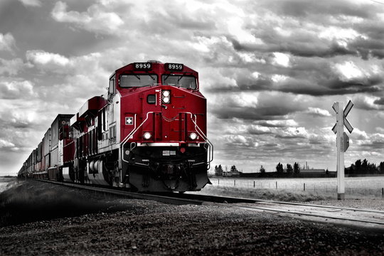Fototapeta Freight Train Colour pop