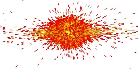 Digital sun explosion