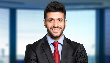 Fototapeta premium Smiling businessman
