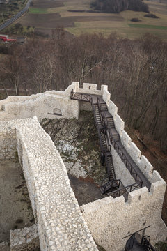 Castle ruins Pilcza the Smolen
