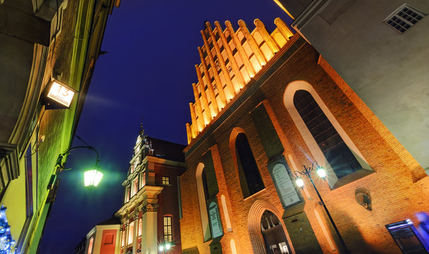 Fototapeta Street in the centre of Warsaw